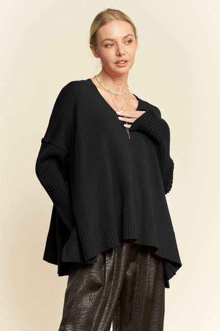 Cavienne Sweater — Black front