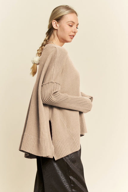 Cavienne Sweater — Taupe side