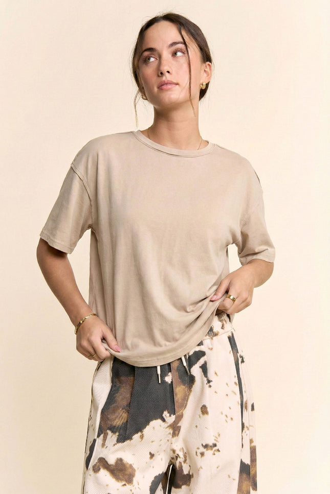 Mélisse Top — Beige front