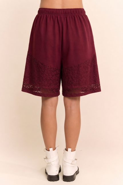 Lacery Shorts — Red back