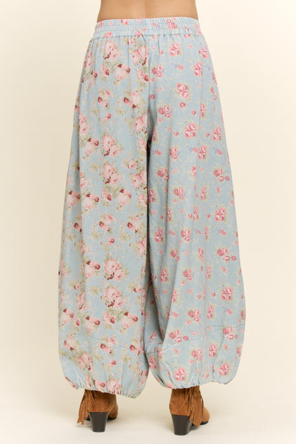 Floravienne Pants — Blue back