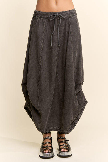 Orelune Skirt — Black front