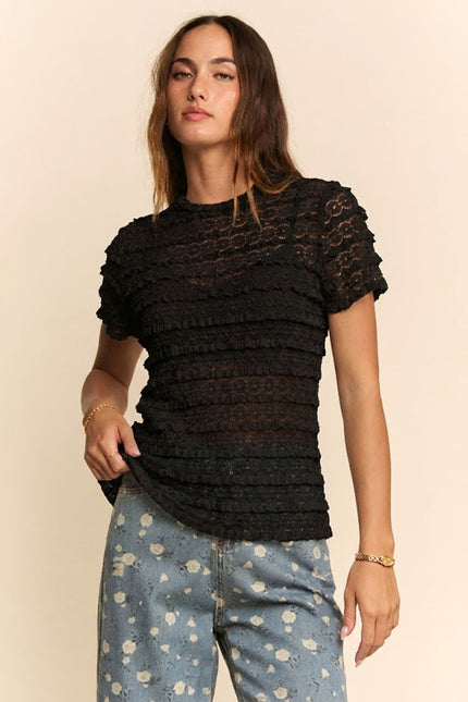 Virelune Top — Black front