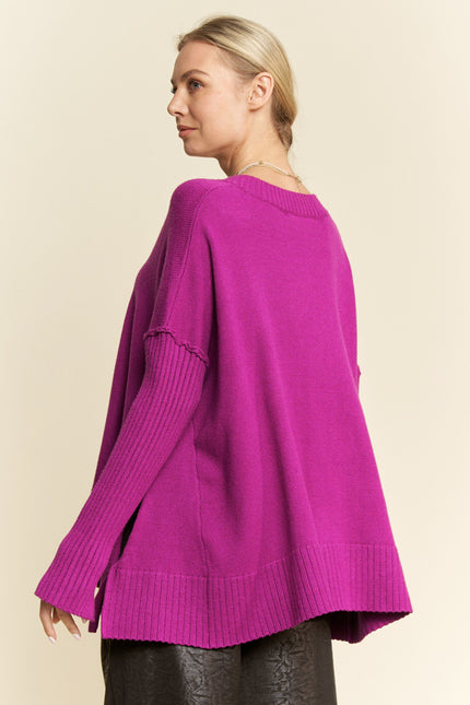 Cavienne Sweater — Orchid back