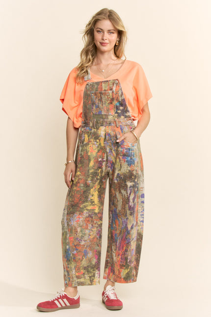 Juna Romper — Orange Yellow Combo front