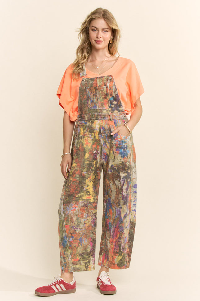Juna Romper — Orange Yellow Combo front