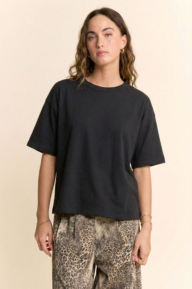 Mélisse Top — Black front