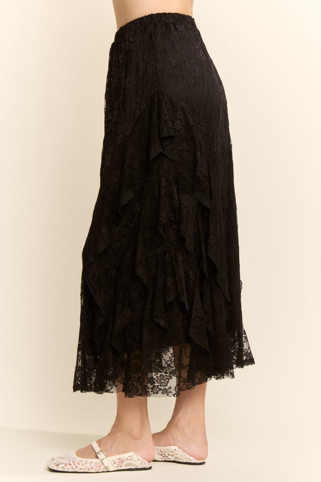 Filigree Skirt — Black side
