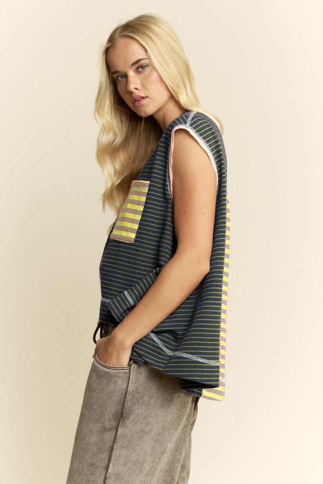 Virelai Top — Lemon Grey Ink side