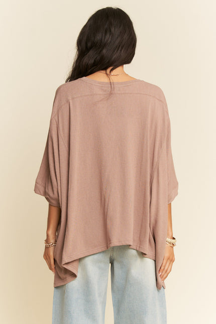 Velair Tee — Mocha Mousse back