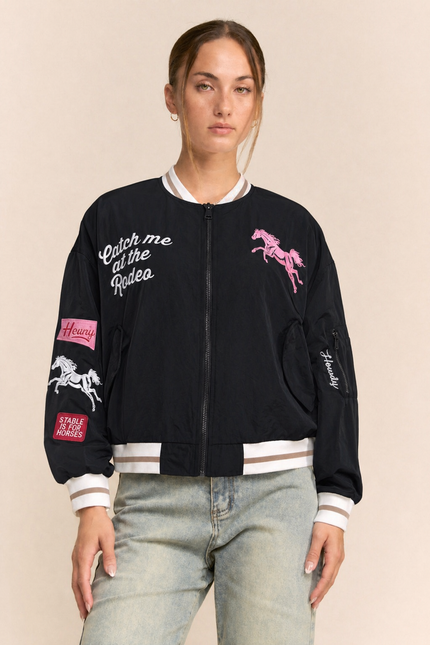 Bronco Jacket — Black front