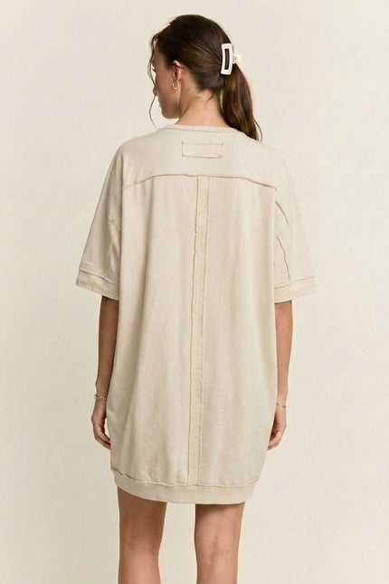 Olivane Dress — Cloud Cream back