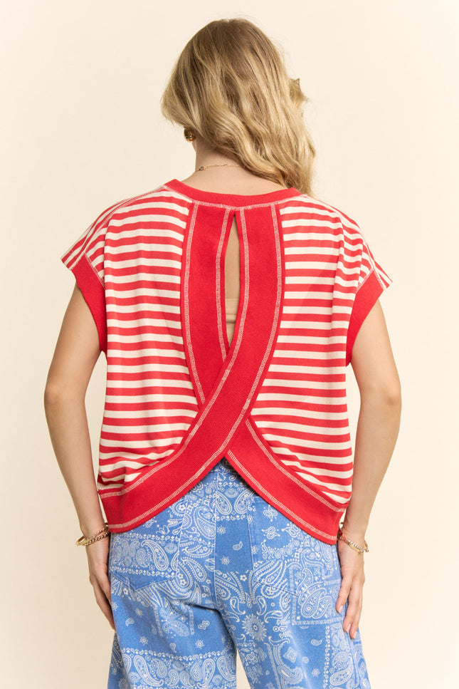Firecracker Top — Red back