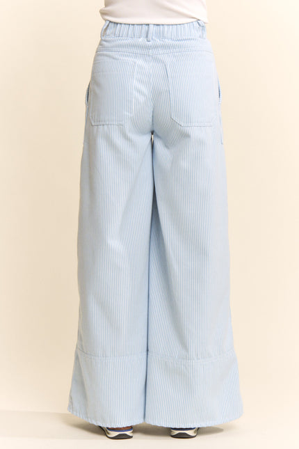 Pavona Pants — Sky Blue back