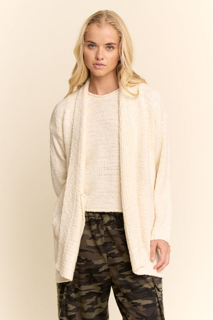 Romer Cardigan — Cream front