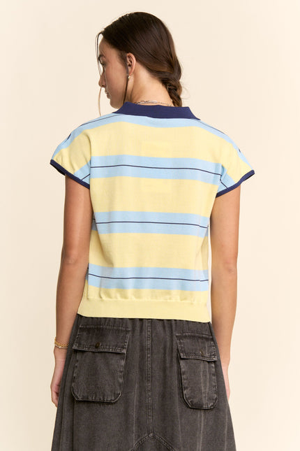 Riviera Sweater — Banana back