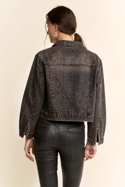 Velisca Jacket — Black Denim back