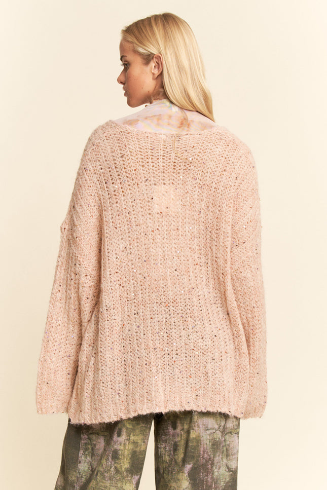 Seraphina Cardigan — Pink back