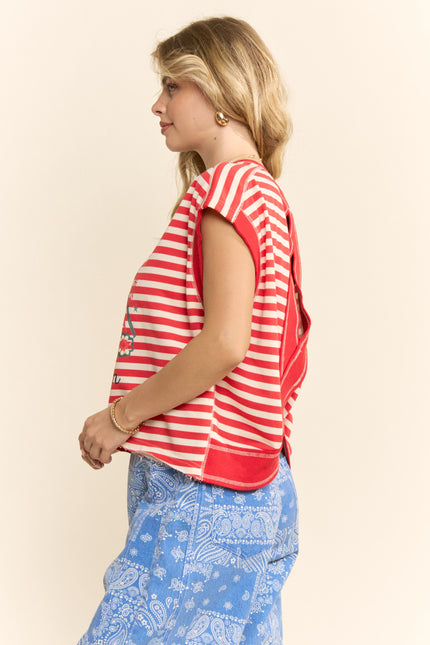 Firecracker Top — Red side