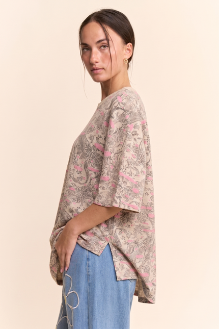 Ghent Top — Pink Peach side