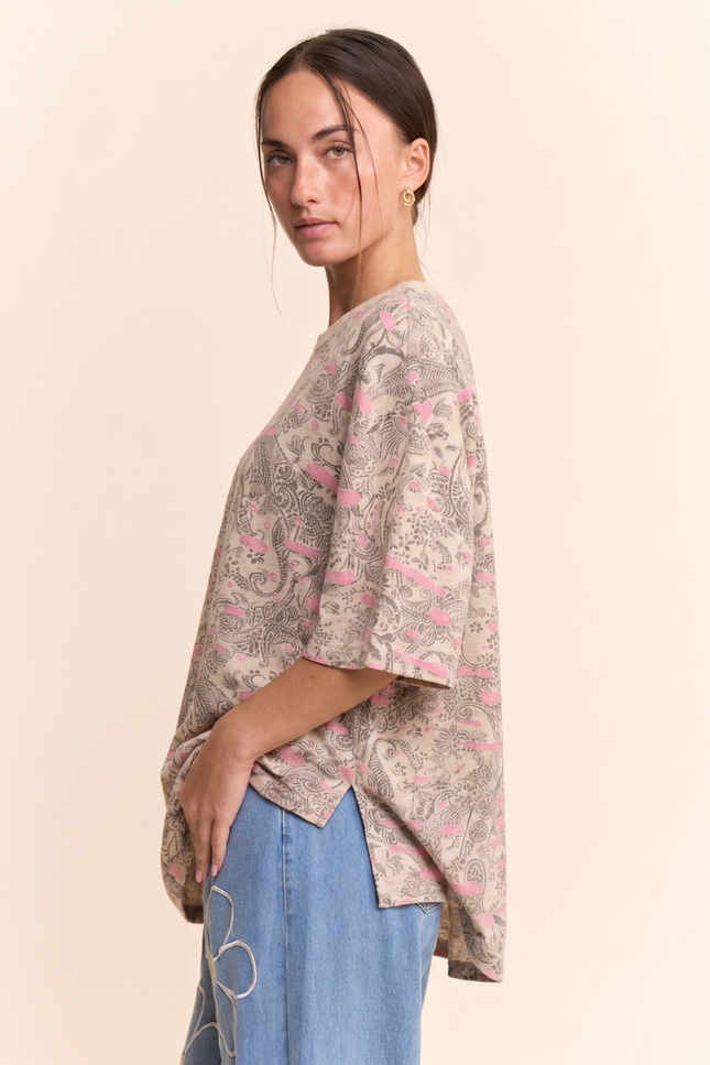 Ghent Top — Pink Peach side