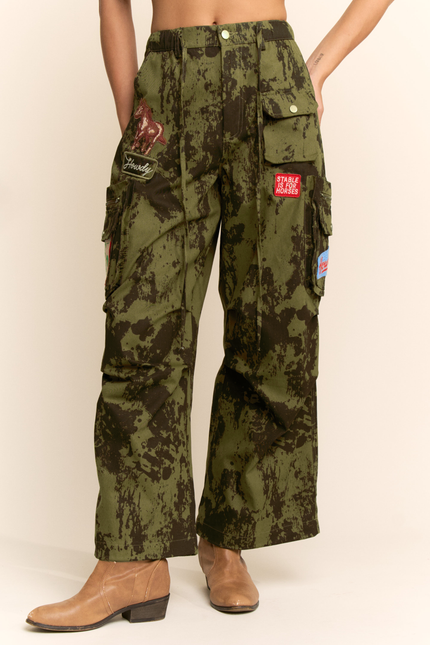 Caldera Pants — Army Green front