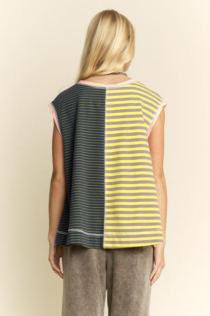 Virelai Top — Lemon Grey Ink back
