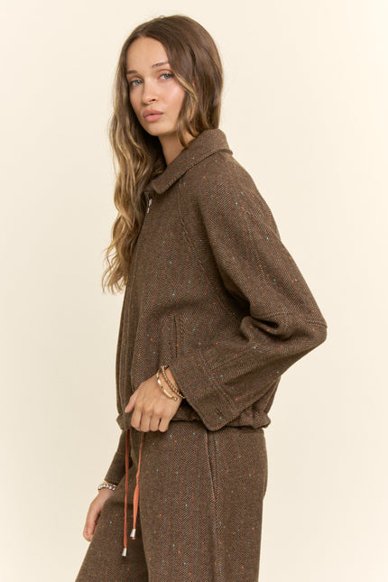 Bromley Jacket — Cocoa side
