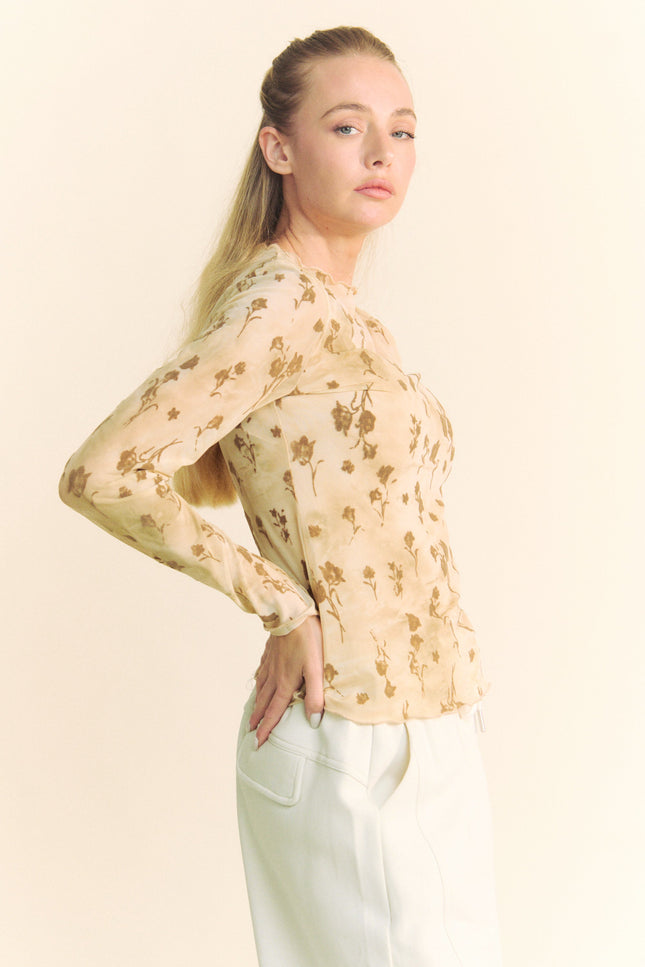 Aubrelle Top — Cream Latte side