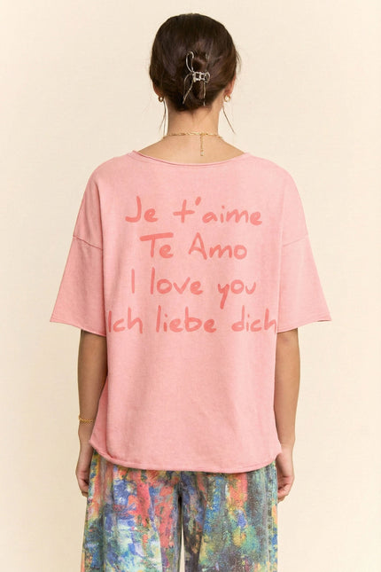 Lumi Tee — Pink back