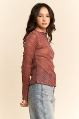 Gossamer Mesh Top