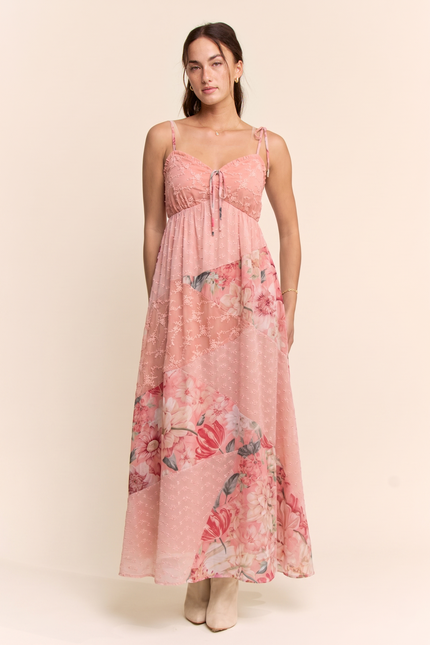 Eglantine Dress — Pink front