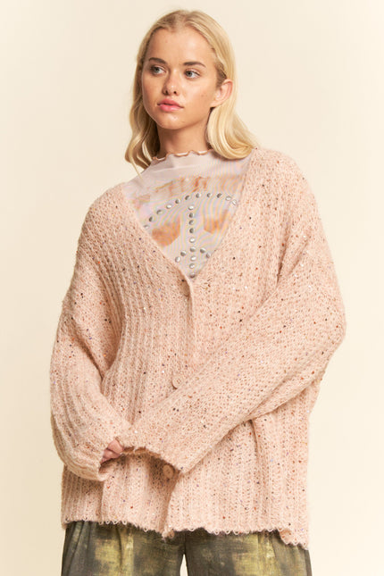 Seraphina Cardigan — Pink front