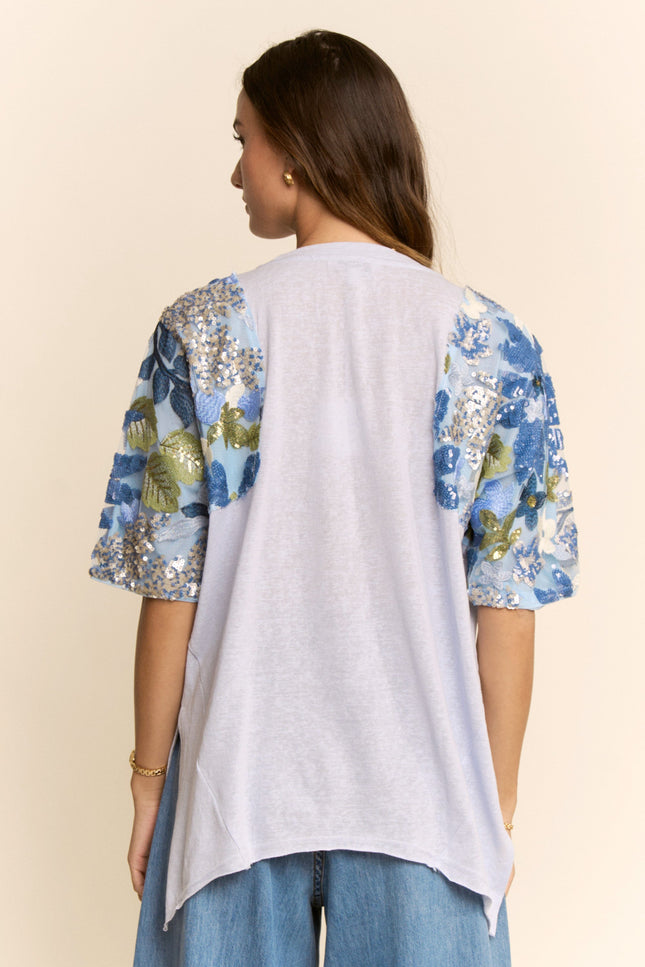 Étoile Top — Light Blue back