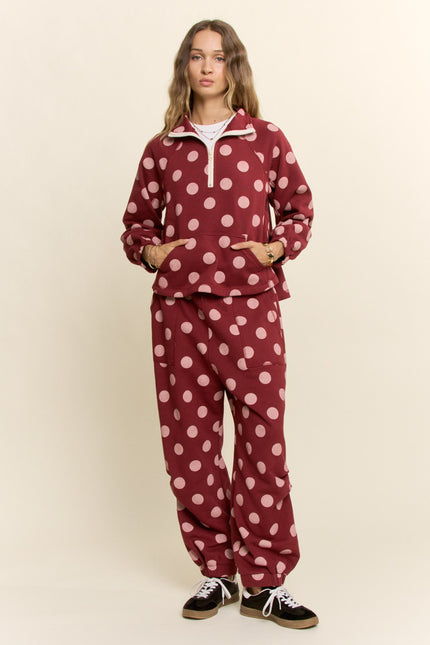 Velmora Set — Burgundy Cream front
