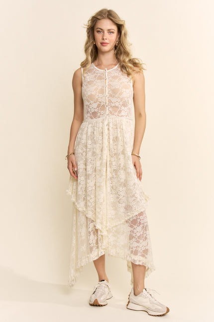 Vireflora Top — Cream front