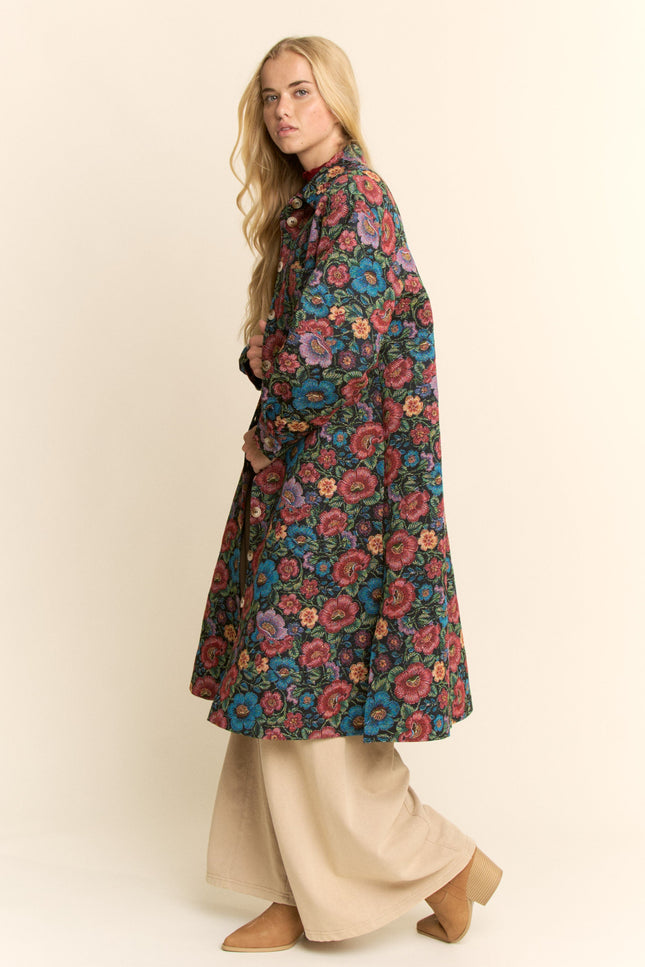 Juniper Coat — Navy side