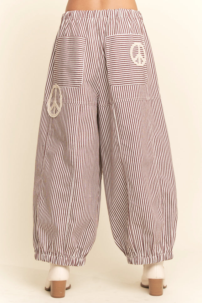 Crellin Pants — Burgundy back