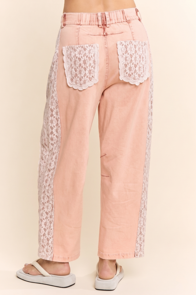 Écrin Jeans — Pale Pink back