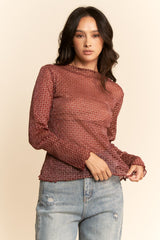Gossamer Mesh Top