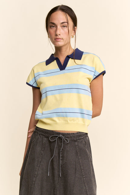 Riviera Sweater — Banana front