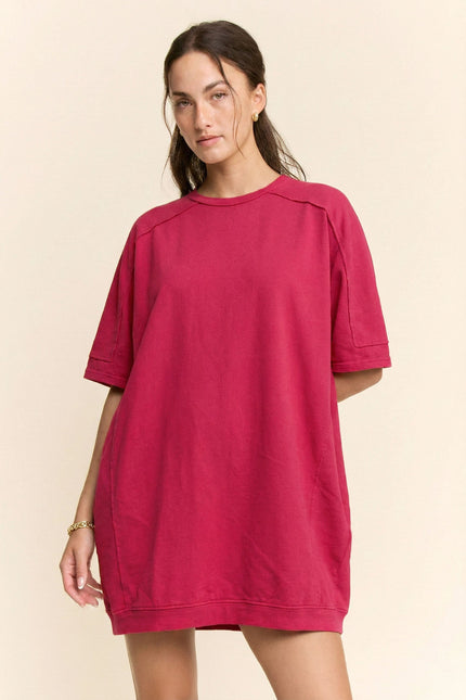 Olivane Dress — Watermelon Red front