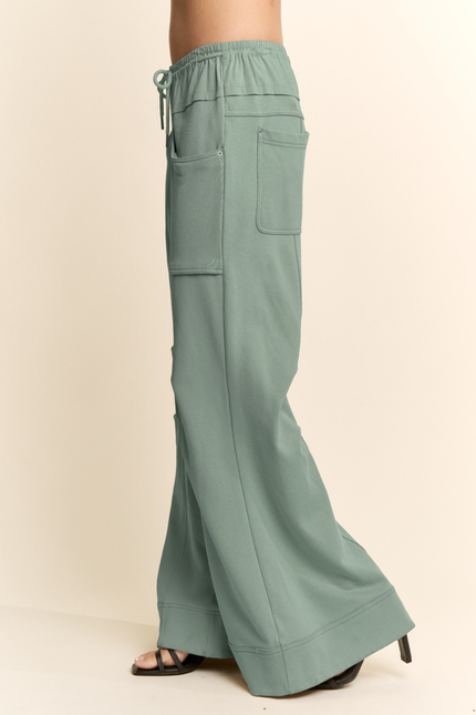 Cressida Pants — Olive side