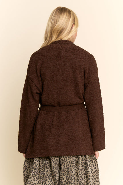 Romer Cardigan — Dark Brown back