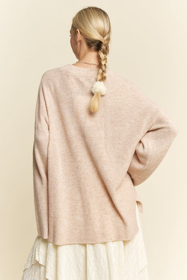 Meridian Sweater — Oatmeal back