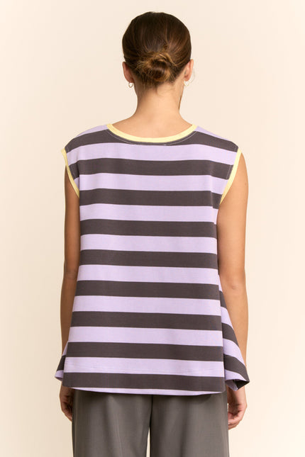 Marseille Top — Lavender Grey back