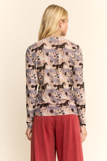 Ryth Mesh — Taupe back