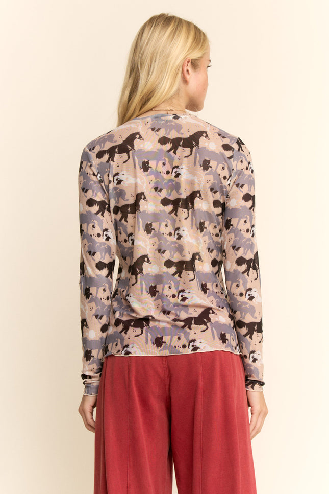 Ryth Mesh — Taupe back