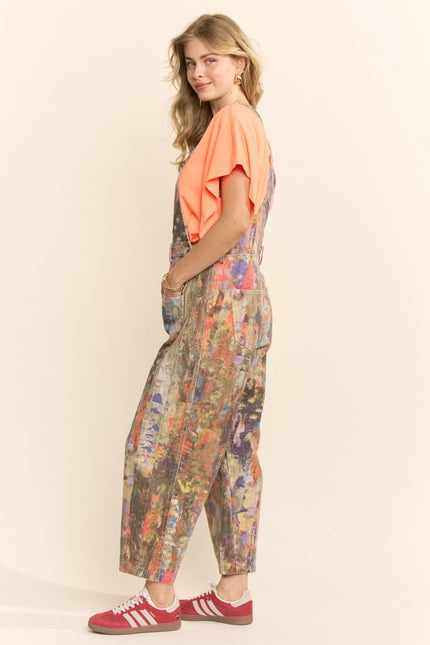Juna Romper — Orange Yellow Combo side