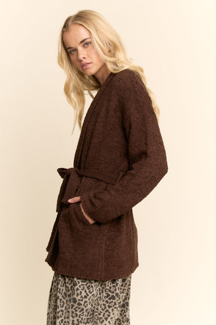 Romer Cardigan — Dark Brown side